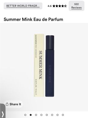 Summer Mink Eau de Parfum - Navy Bottle
